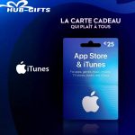 carte itunes 25€ maroc
